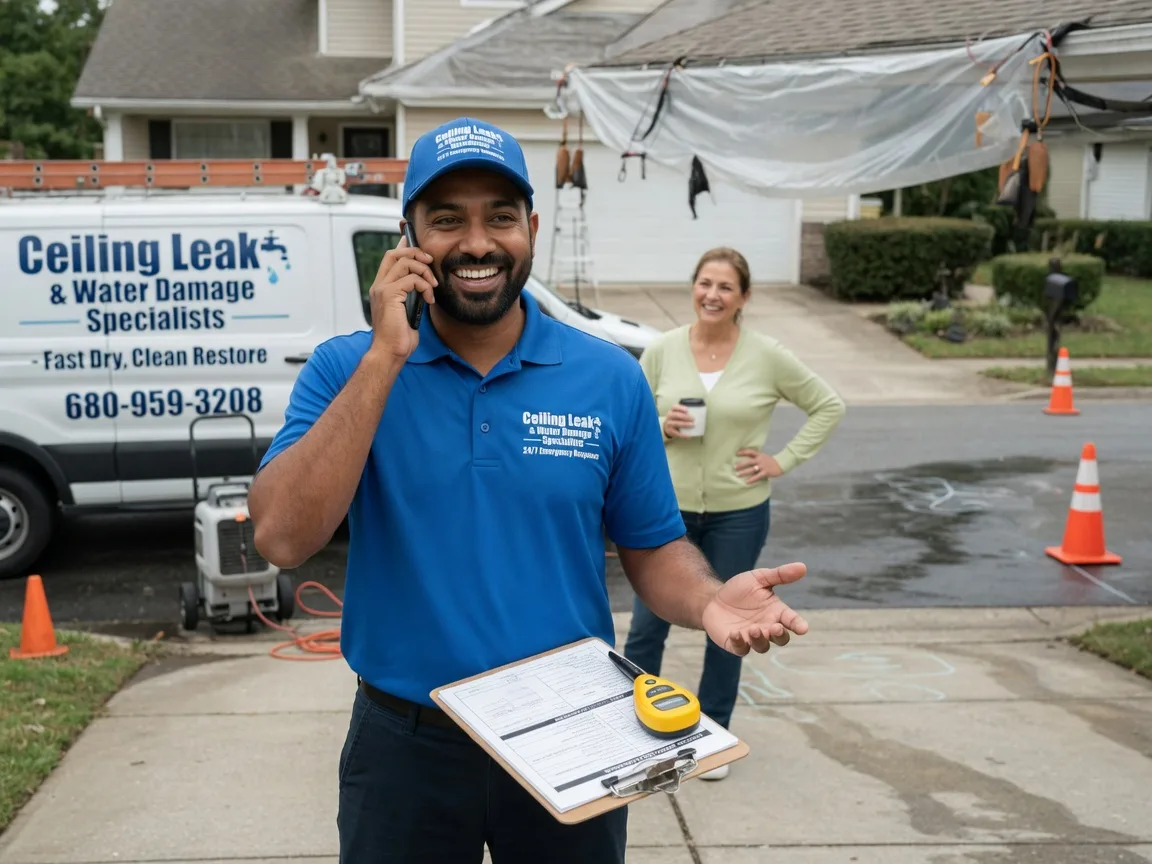 Ceiling Leak Cleanup Hoschton, GA FAQs